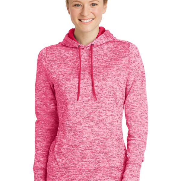 Women's PosiCharge ® Electric Heather Fleece Hooded Pullover Thumbnail