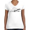 Women's Fine Jersey V-Neck Tee Thumbnail